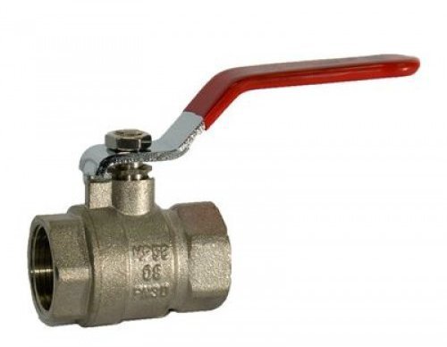 Кран шаровой латунный, резьба вн/вн, 11/2"  (HBR4431) HORNHOF