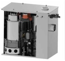 Установка по отведению стоков WC-BOX, 40л, C насосом, с верт. поплавком, с сигнализацией Waterstry (WTRYWCBOX)