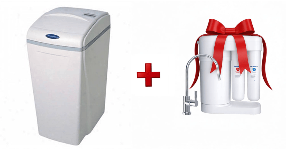 Фильтр для умягчения воды Аквафор WS500-K/0.35 + подарок Морион DWM-101SN 