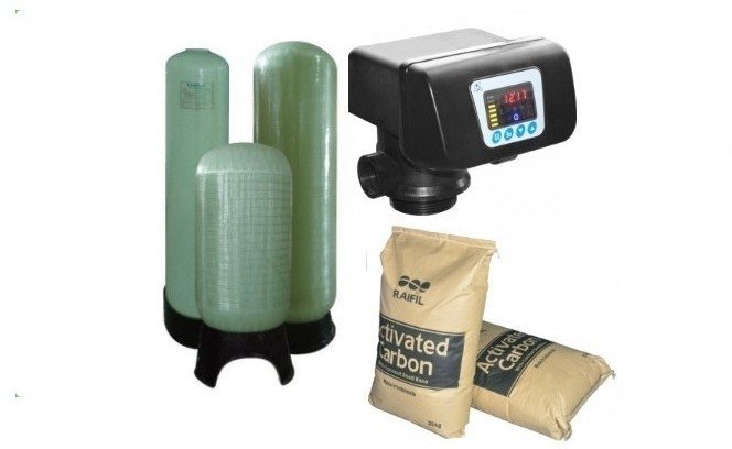 Колонна FRP 16*65 2,5"  (комплект умягчения на 3м3/ч /F63B3/Raifil C)