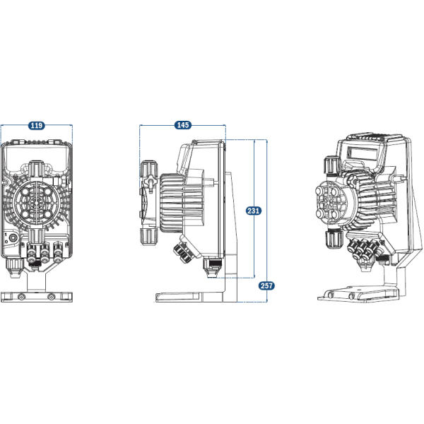Инжекторный клапан насоса Tekna EVO 603,800 PVDF-T/FPM