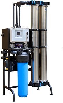 Система обратного осмоса AQUAPHOR APRO-500-C-D Black (дозатор GRUNDFOS)