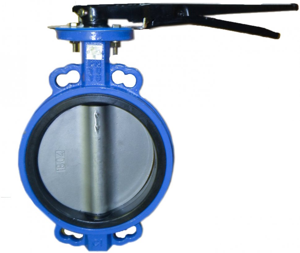 Затвор с нержавеющим диском, межфланцевый HB303 DN150 PN16 (HORNHOF), корпус - GGG40, диск-AISI316, уплотнение - PTFE