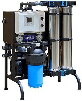 Система обратного осмоса AQUAPHOR APRO-300-D Black (дозатор GRUNDFOS, PLC Aquaphor)