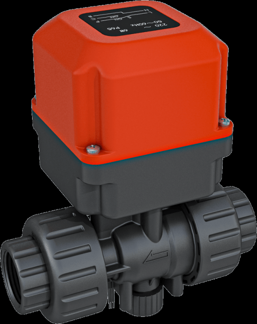 Кран шаровый RUNXIN Q93402(3)-32 (Q934012-32/12V)