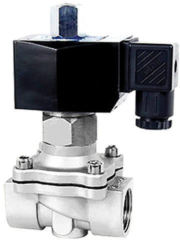 Клапан электромагнитный 25 N/О 1" нержавеющий прямого действия