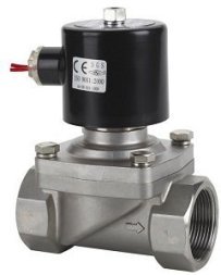 Клапан электромагнитный 50 N/C 2" нержавеющий прямого действия