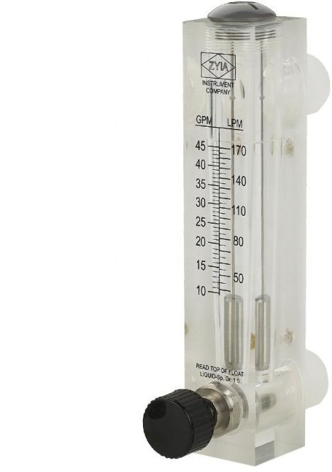 Ротаметр панельный LZM-15ZT с регулировкой (0,5-5)